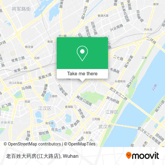 老百姓大药房(江大路店) map