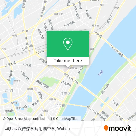华师武汉传媒学院附属中学 map