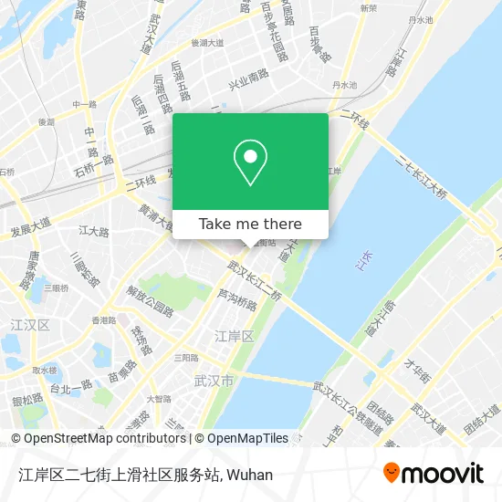 江岸区二七街上滑社区服务站 map