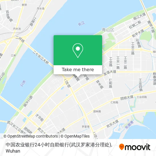 中国农业银行24小时自助银行(武汉罗家港分理处) map