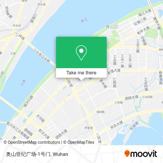 奥山世纪广场-1号门 map