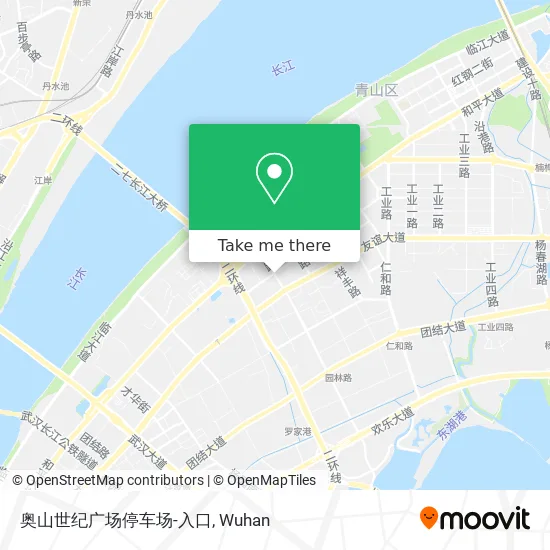 奥山世纪广场停车场-入口 map