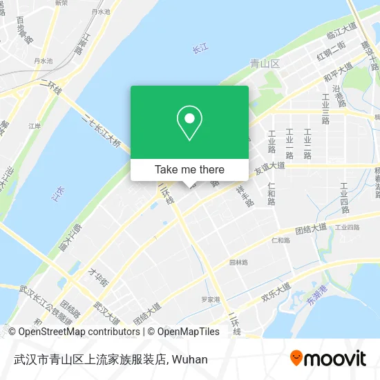 武汉市青山区上流家族服装店 map
