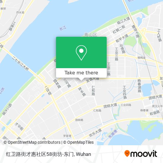 红卫路街才惠社区58街坊-东门 map