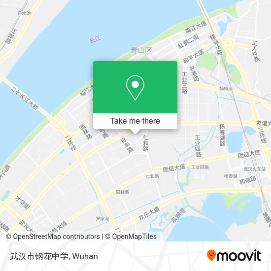 武汉市钢花中学 map