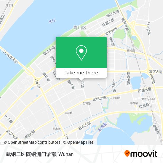武钢二医院钢洲门诊部 map