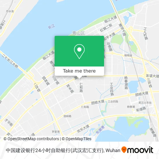 中国建设银行24小时自助银行(武汉宏汇支行) map
