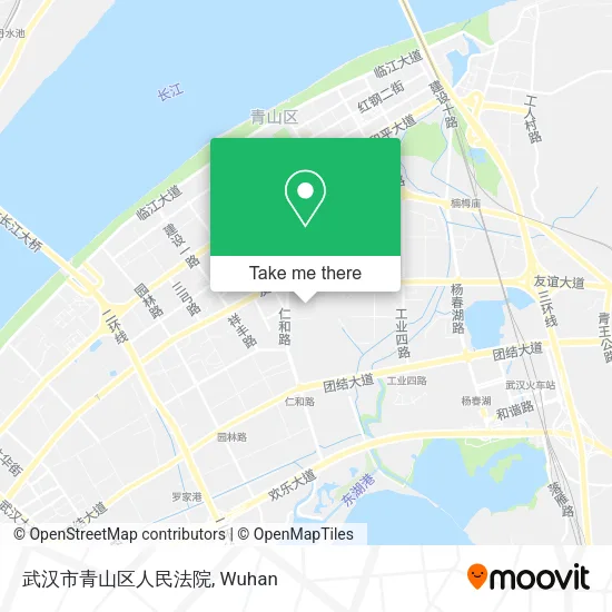 武汉市青山区人民法院 map