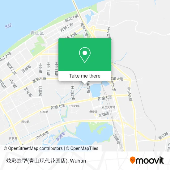炫彩造型(青山现代花园店) map