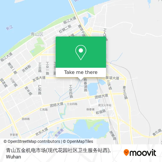 青山五金机电市场(现代花园社区卫生服务站西) map