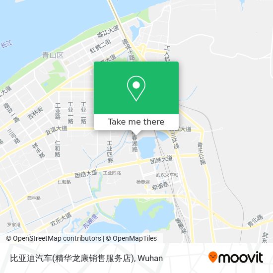 比亚迪汽车(精华龙康销售服务店) map