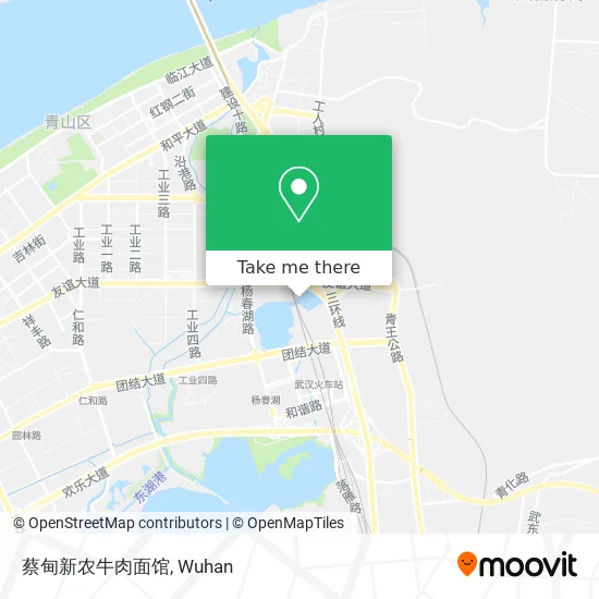 蔡甸新农牛肉面馆 map