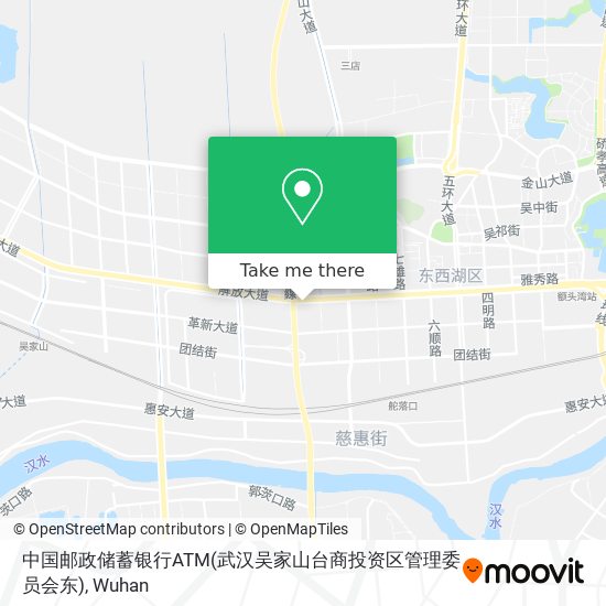 中国邮政储蓄银行ATM(武汉吴家山台商投资区管理委员会东) map
