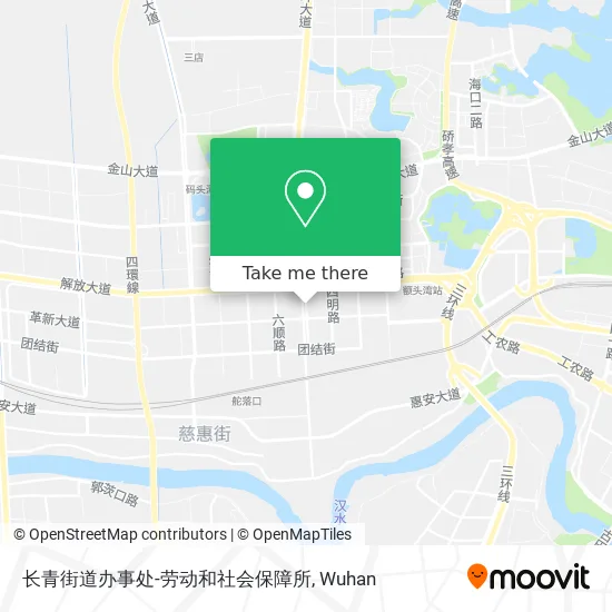 长青街道办事处-劳动和社会保障所 map