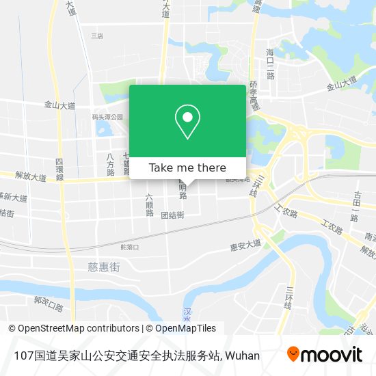 107国道吴家山公安交通安全执法服务站 map