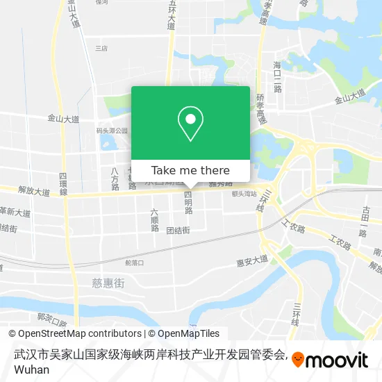 武汉市吴家山国家级海峡两岸科技产业开发园管委会 map