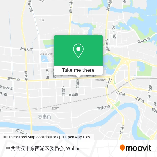 中共武汉市东西湖区委员会 map