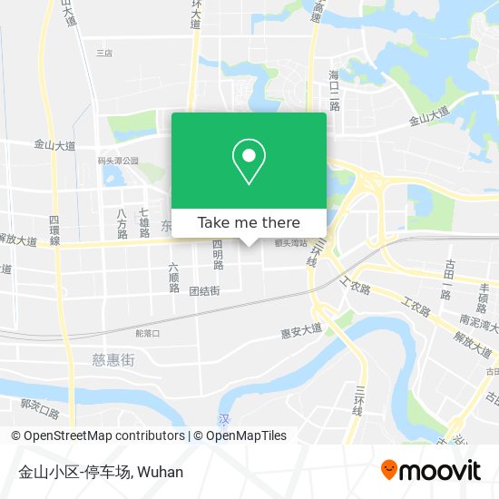 金山小区-停车场 map