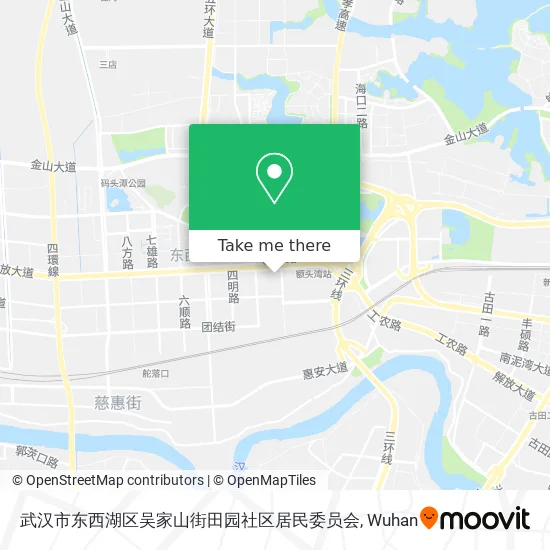武汉市东西湖区吴家山街田园社区居民委员会 map