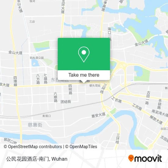公民花园酒店-南门 map