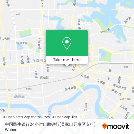 中国民生银行24小时自助银行(吴家山开发区支行) map