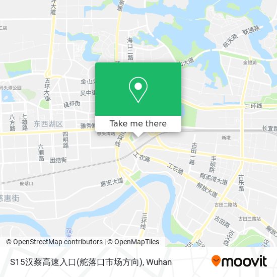 S15汉蔡高速入口(舵落口市场方向) map