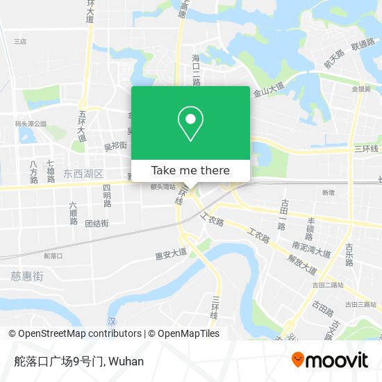 舵落口广场9号门 map