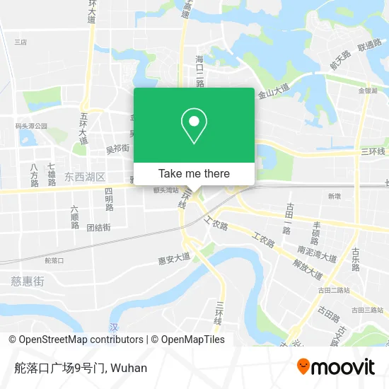 舵落口广场9号门 map