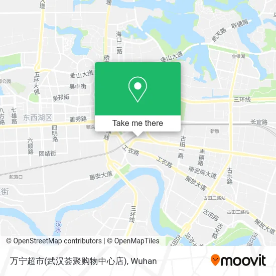 万宁超市(武汉荟聚购物中心店) map