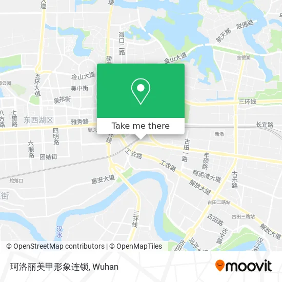 珂洛丽美甲形象连锁 map