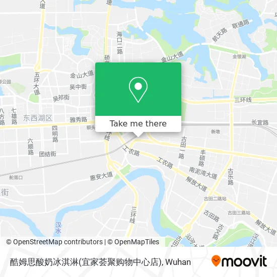 酷姆思酸奶冰淇淋(宜家荟聚购物中心店) map