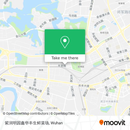紫润明园鑫华丰生鲜菜场 map