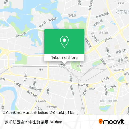 紫润明园鑫华丰生鲜菜场 map