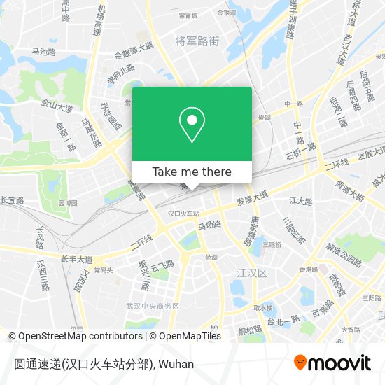 圆通速递(汉口火车站分部) map
