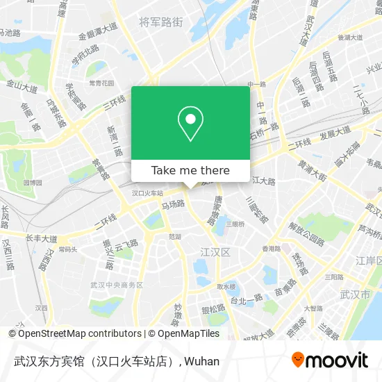 武汉东方宾馆（汉口火车站店） map