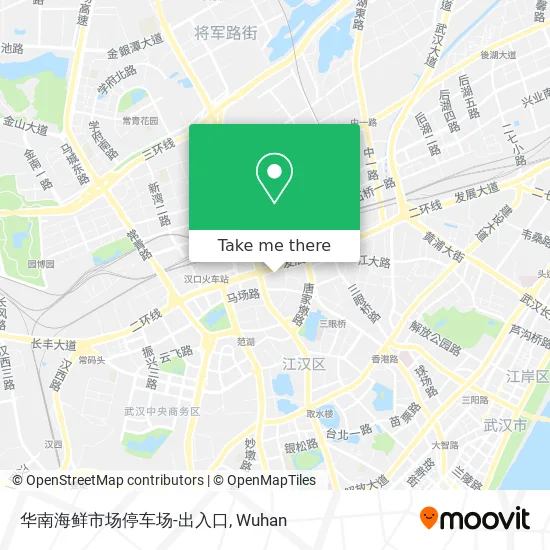 华南海鲜市场停车场-出入口 map