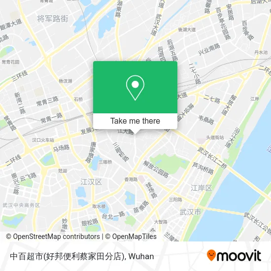 中百超市(好邦便利蔡家田分店) map