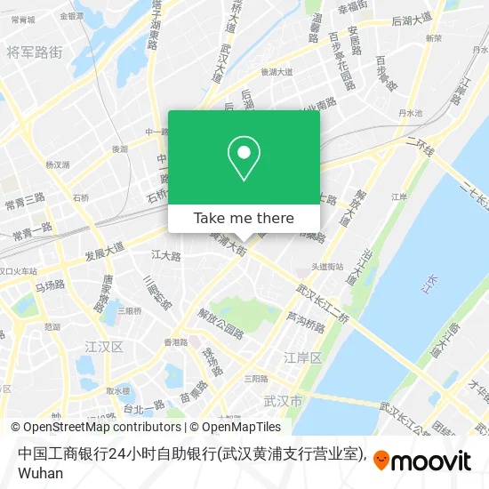 中国工商银行24小时自助银行(武汉黄浦支行营业室) map