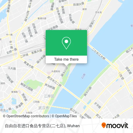 自由自在进口食品专营店(二七店) map