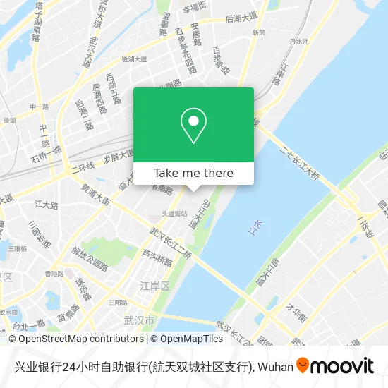 兴业银行24小时自助银行(航天双城社区支行) map
