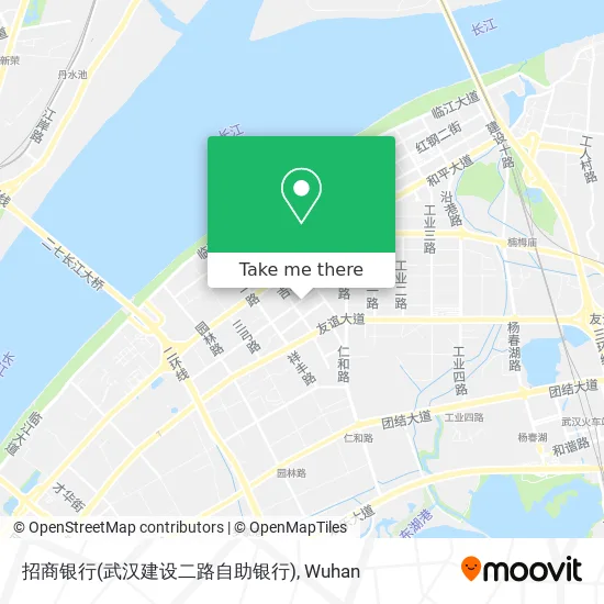 招商银行(武汉建设二路自助银行) map