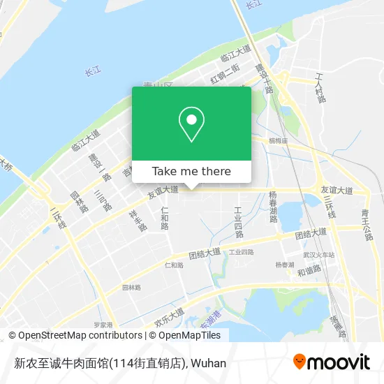 新农至诚牛肉面馆(114街直销店) map