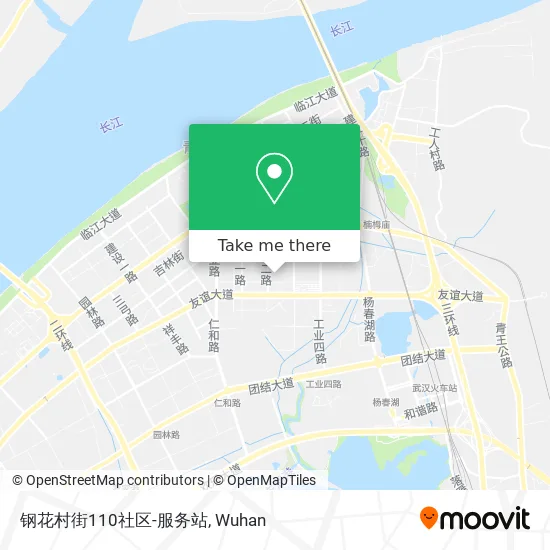 钢花村街110社区-服务站 map