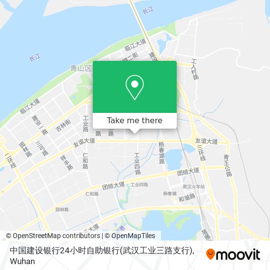 中国建设银行24小时自助银行(武汉工业三路支行) map