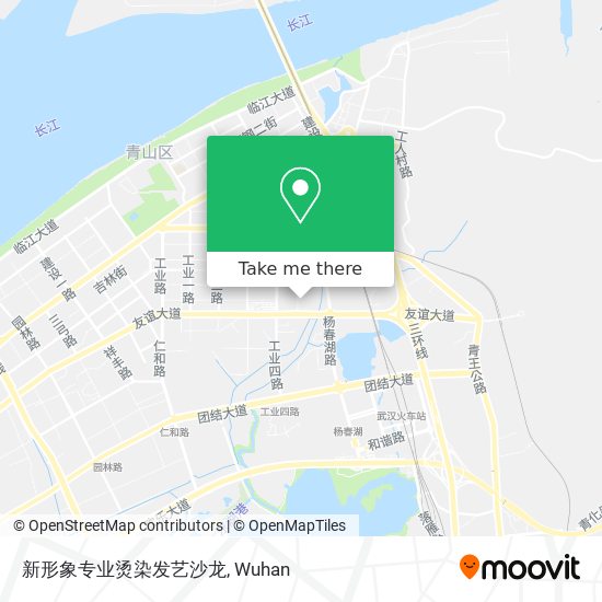 新形象专业烫染发艺沙龙 map