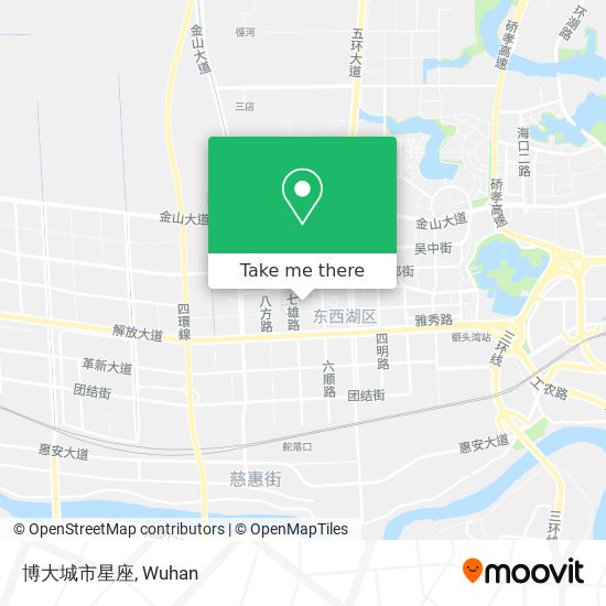 博大城市星座 map