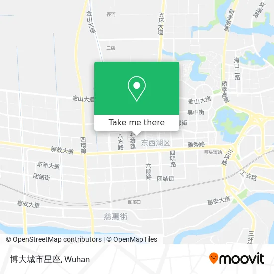 博大城市星座 map