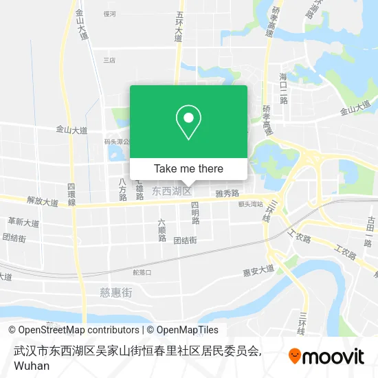 武汉市东西湖区吴家山街恒春里社区居民委员会 map