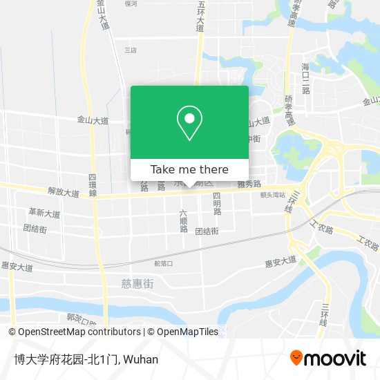 博大学府花园-北1门 map