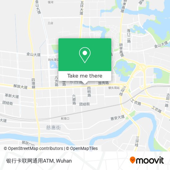 银行卡联网通用ATM map